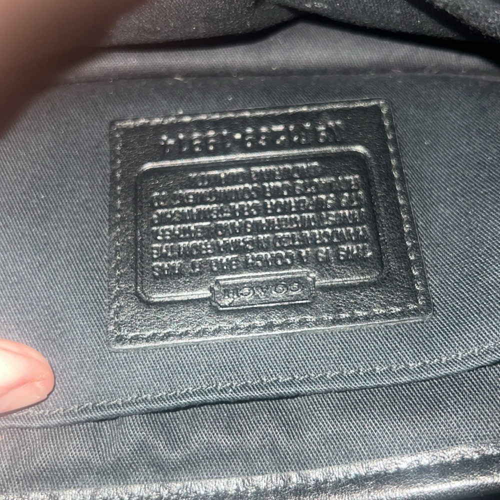 Coach Black leather Turnlock Crossbody Bag —NO STRAP - Picture 10 of 11